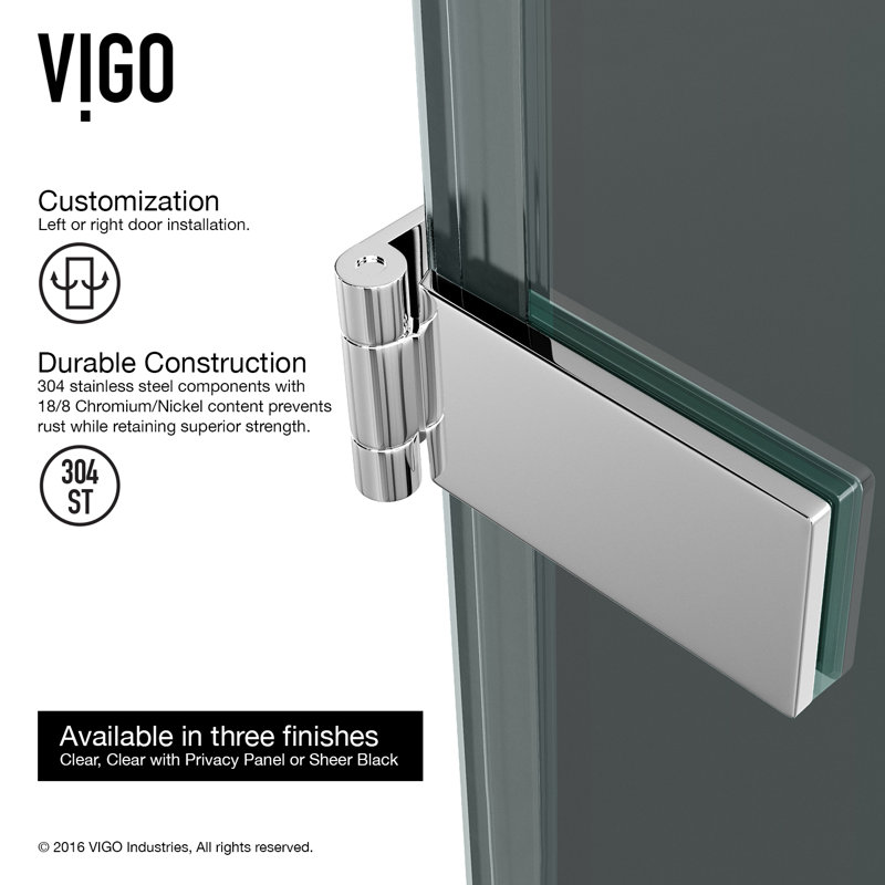 Soho 28 5 X 70 6 Hinged Frameless Shower Door
