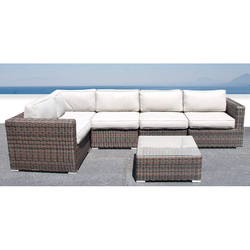Darvin 6 Piece Sectional Seating Group With Cushions Reviews