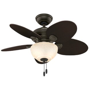 34 Depasquale 5 Blade Ceiling Fan With Light Kit Included