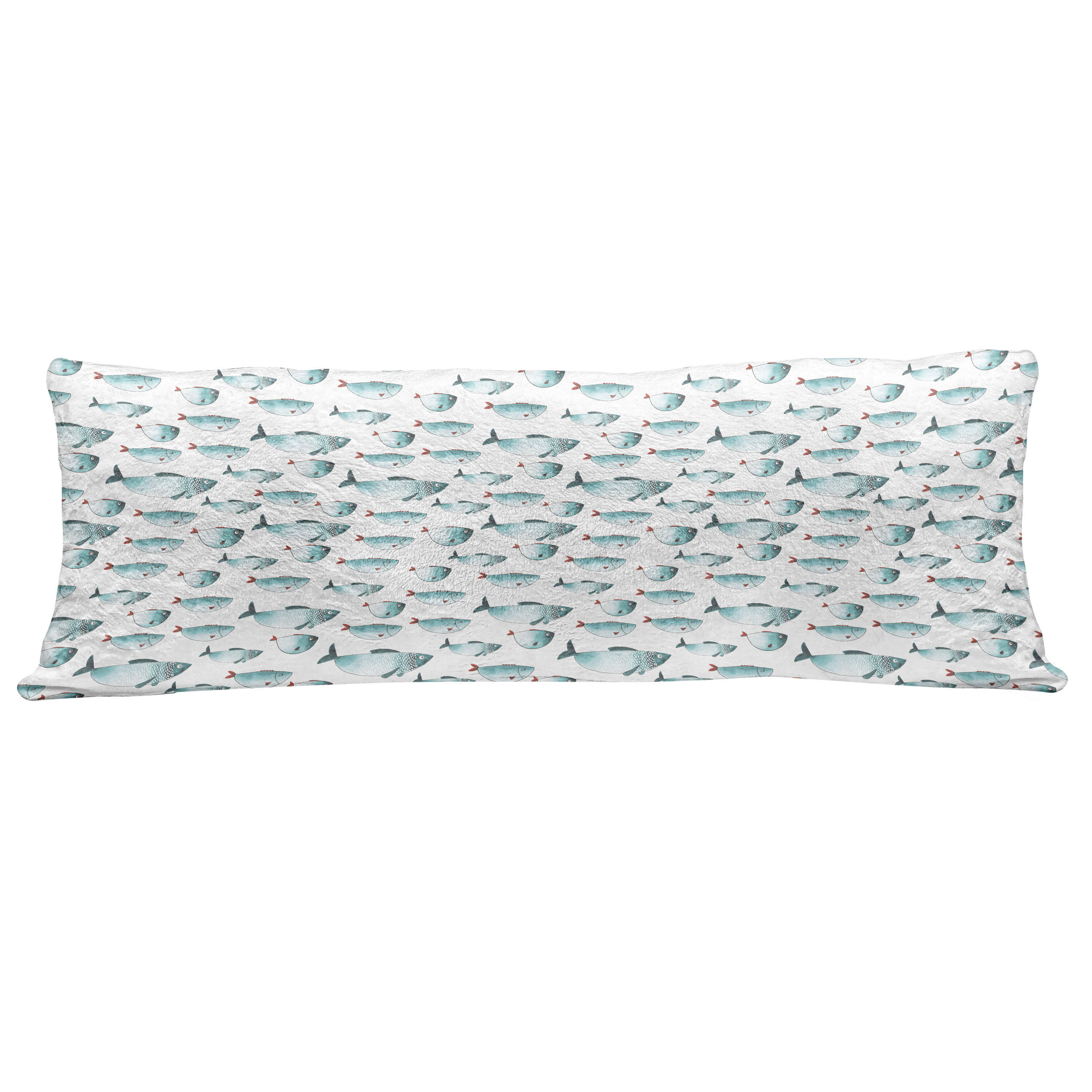 Marine Fish Pillow Sham Decorative Pillowcase 3 Sizes Bedroom Decor Ambesonne 