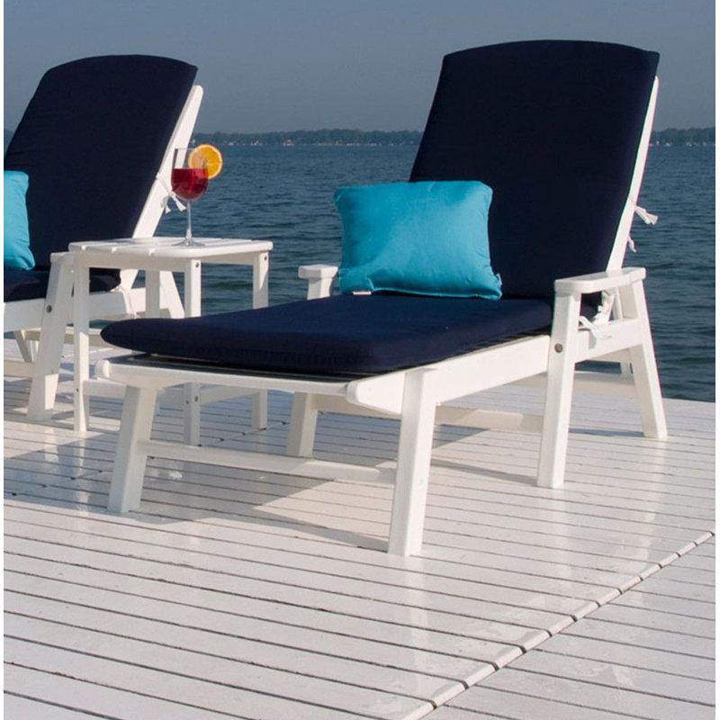 POLYWOOD® Indoor/Outdoor Sunbrella Chaise Lounge Cushion ...