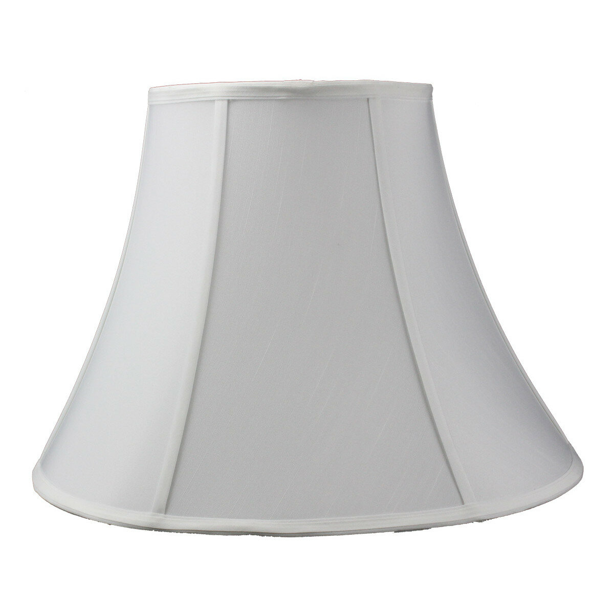 white bell lamp shade