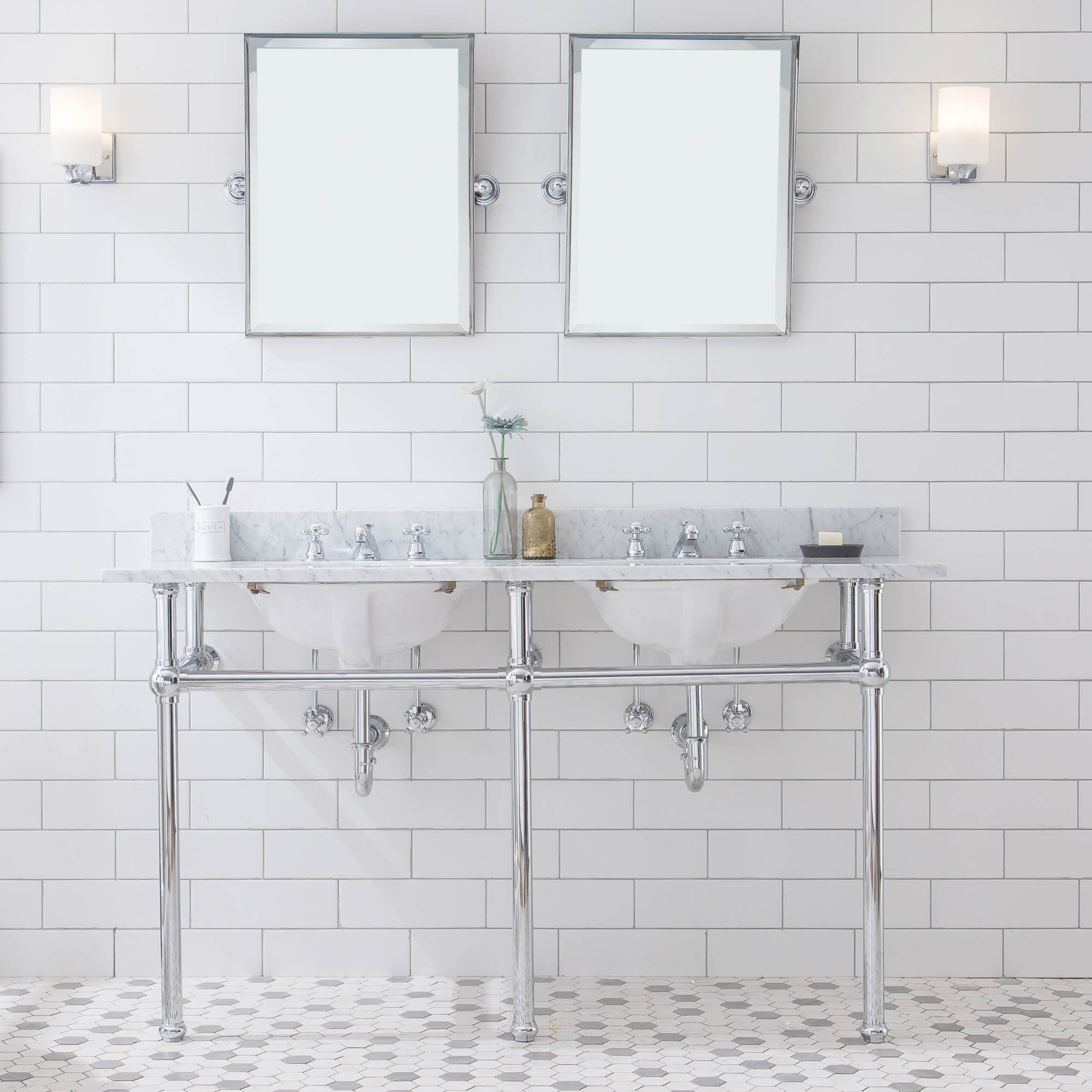 Dcor Design Emby 60 Double Sink Bathroom Vanity Base Only Dcor Design Emby 60 Double Sink