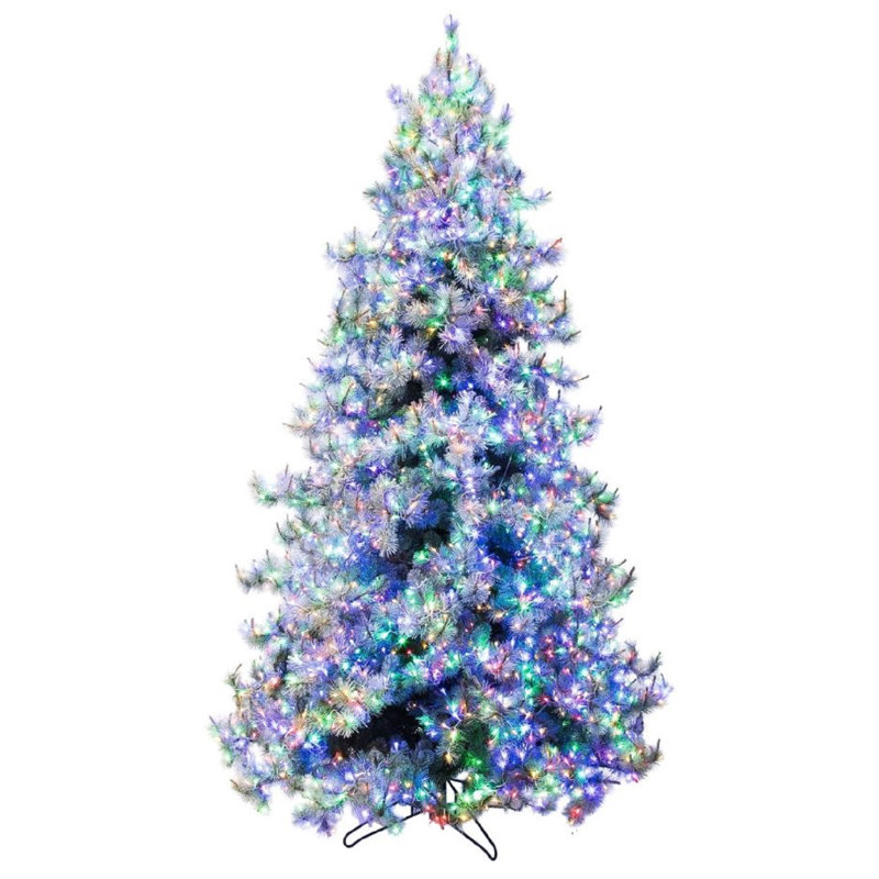 The Holiday Aisle Iced Layered Aspen Green Pine Artificial