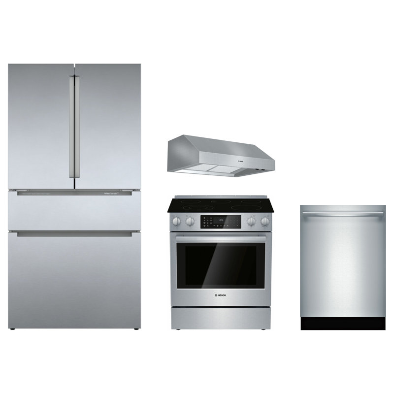 Bosch 800 Series 4 Piece Kitchen Package with 30" Side-In ...