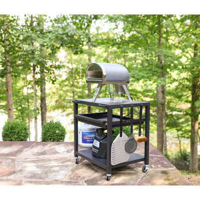 NUUK Heavy Duty Solid Steel 30IN Pizza Oven Table