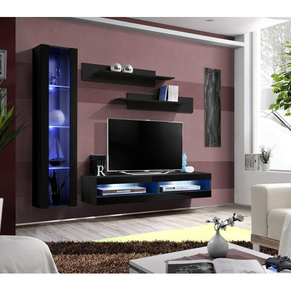 Logue Wall Mounted Floating Entertainment Center For Tvs Up To 70 Logue Wall Mounted Floating Entertainment Center For Tvs Up To 70