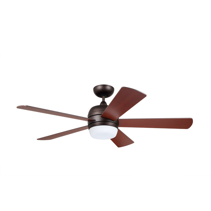 Red Barrel Studio 52 Sherryl 5 Blade Led Standard Ceiling Fan With Light Kit Included Reviews Wayfair
