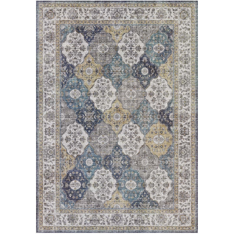 World Menagerie Cypress Gray Area Rug Wayfair