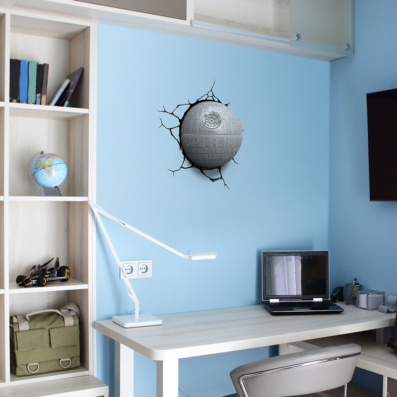 3d Light Fx 3d Ep 7 Star Wars Death Star Deco 4 Light Night Light Wayfair