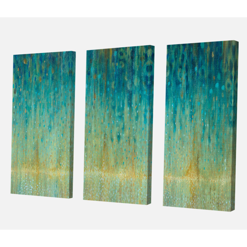 East Urban Home Premium Rain Abstract Panel Painting Multi Piece