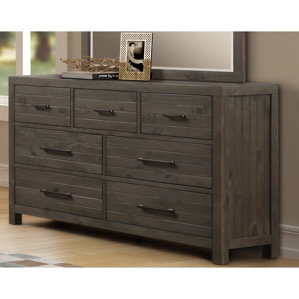 Gracie Oaks Krehbiel 7 Drawer Double Dresser & Reviews ...