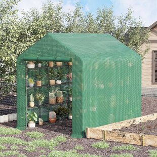 GOJOOASIS Walk-in Greenhouse 20x10x7 Outdoor Large Portable Green Garden House Plant Shed 