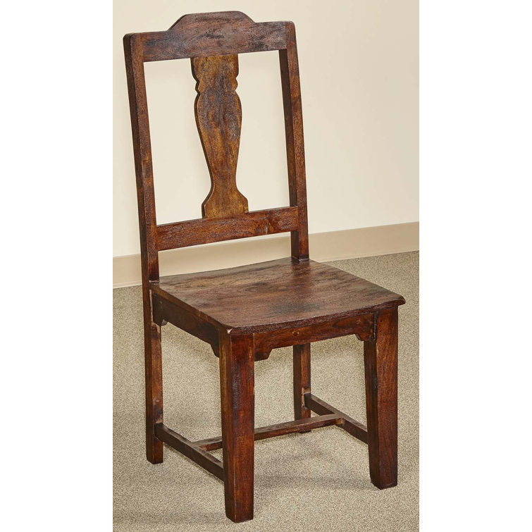 Aishni Home Furnishings Castle Queen Anne Back Side Chair In Brown Wayfair