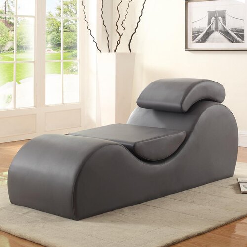 Latitude Run® Quiroz Vegan Leather Chaise Lounge & Reviews | Wayfair