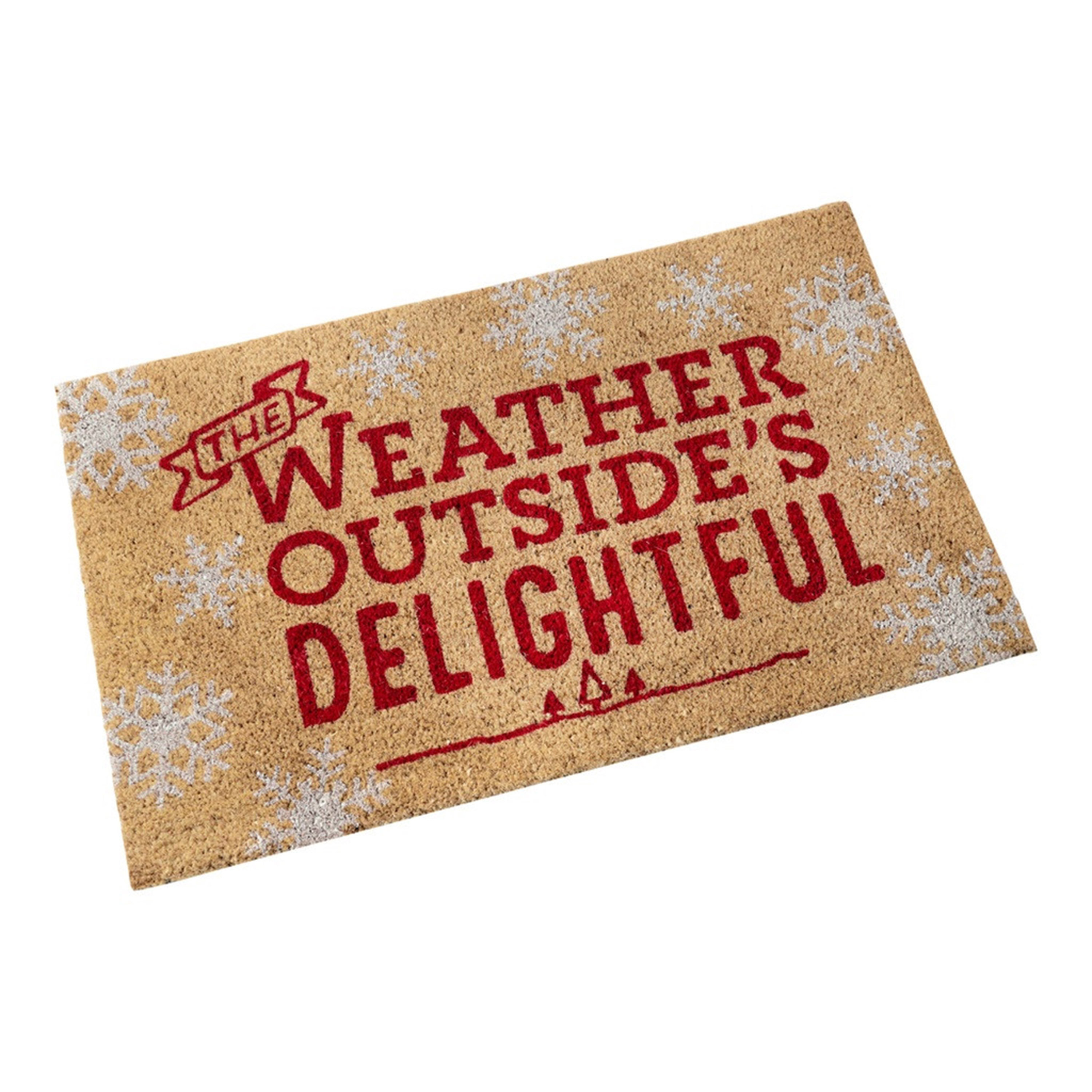 Home Decor Holiday Door Mat Eat Drink Be Merry Seasonal Welcome