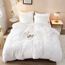 White Fluffy Bedding Wayfair