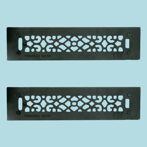 The Renovators Supply Inc 3 5 X 16 Cast Aluminum Floor Heat Register Louver Vent In Black Wayfair