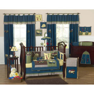 Boys Construction Crib Bedding Wayfair Construction Zone 9 Piece Crib Bedding Set