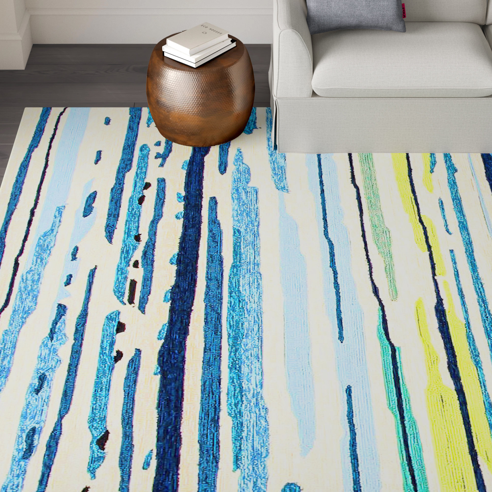 Green Striped Area Rugs You Ll Love In 2021 Wayfair