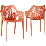 Modern Orange Outdoor Dining Chairs Allmodern