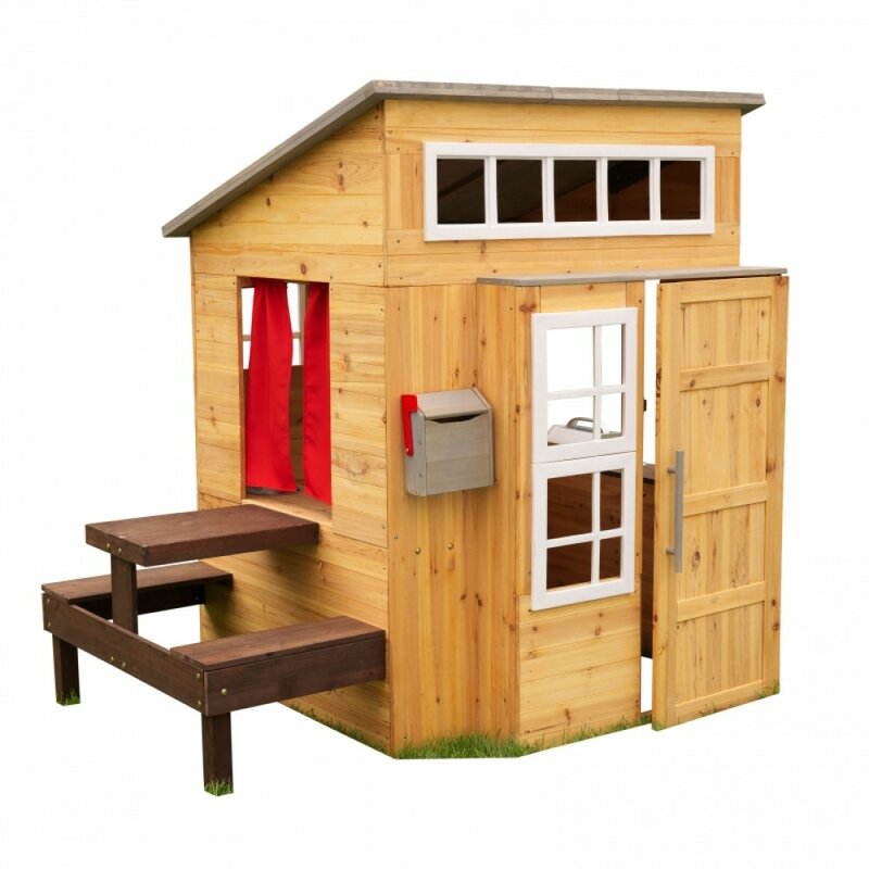 kidkraft stoneycreek cedar outdoor playhouse