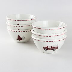 HALLMARK CHRISTMAS WHITE DIP BOWL WITH SNOWFLAKE AND TREE BOARDER BRAND NEW 