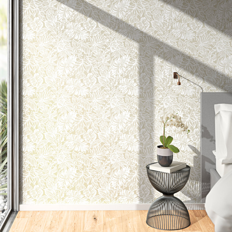 Camdyn Leaf 18 86 L X 18 W Peel And Stick Wallpaper Roll