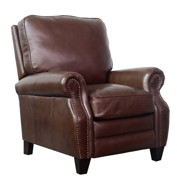 Three Posts Terrill Leather Manual Recliner | Wayfair