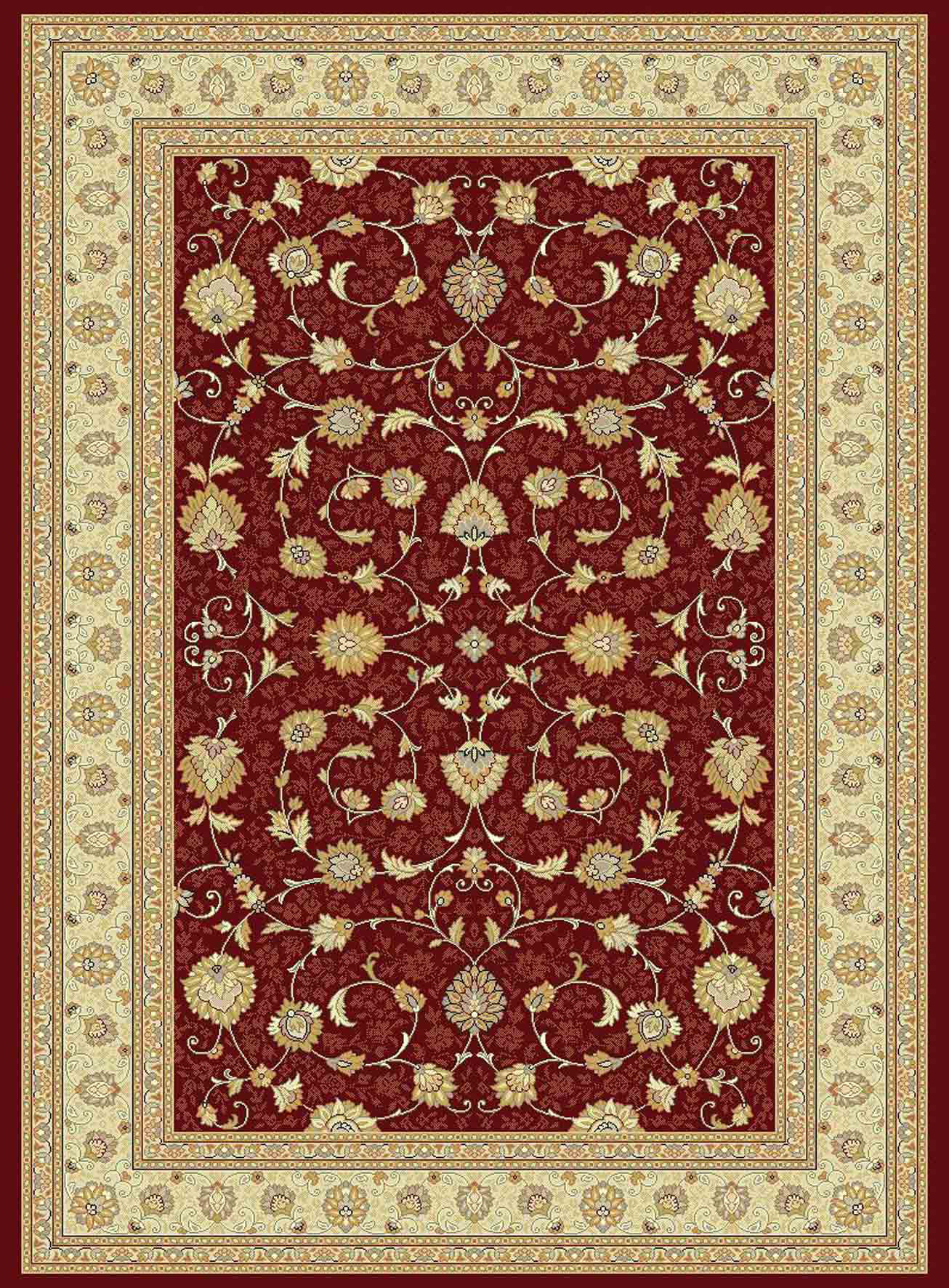 Home Loft Concept Red Beige Area Rug & Reviews