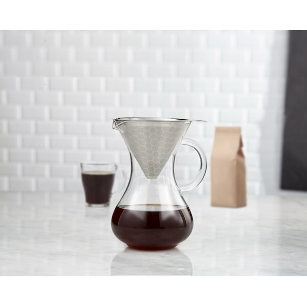 Brilliant Stainless Steel Coffee Filter Funnel And Carafe Brilliant Stainless Steel Coffee Filter Funnel And Carafe Wayfair