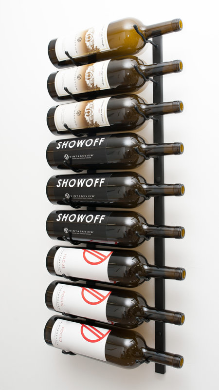 Vintageview Wall Series 9 Bottle Mounted Wine Rack Reviews Wall Series 9 Bottle Mounted Wine Rack