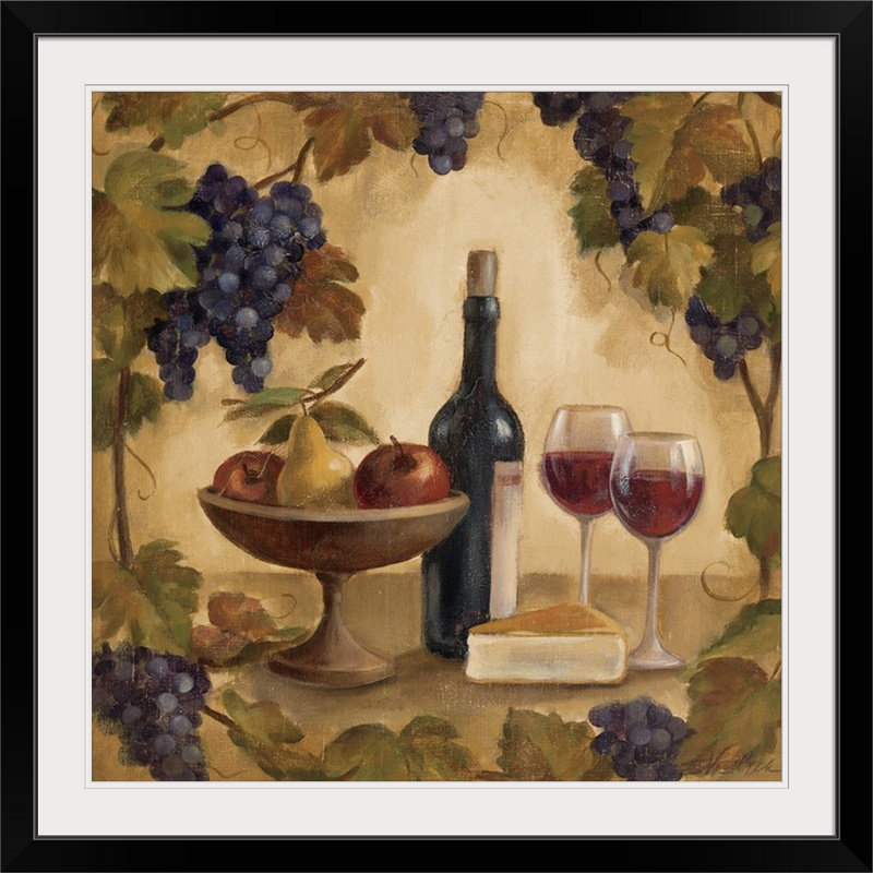 Great Big Canvas Wine And Cheese I By Silvia Vassileva Painting