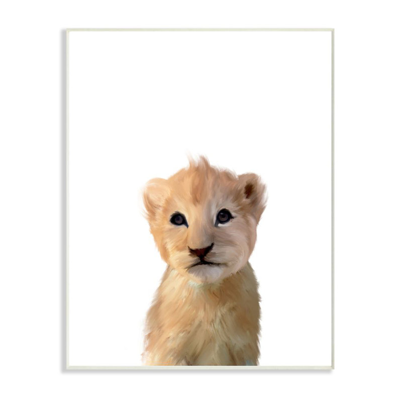Isabelle Max Sisneros Cute Baby Lion Painting Kids Wall Decor