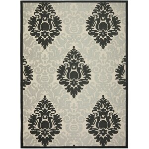 Jarrow Sand/Black Outdoor Area Rug