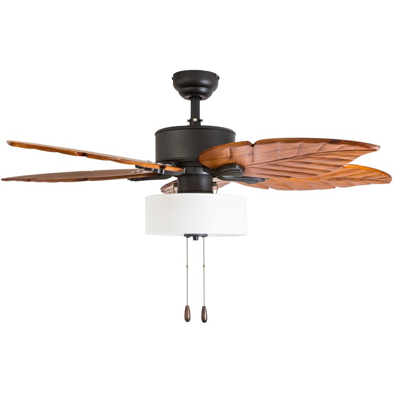 Bay Isle Home 52 Everetts 5 Blade Ceiling Fan Light Kit Included