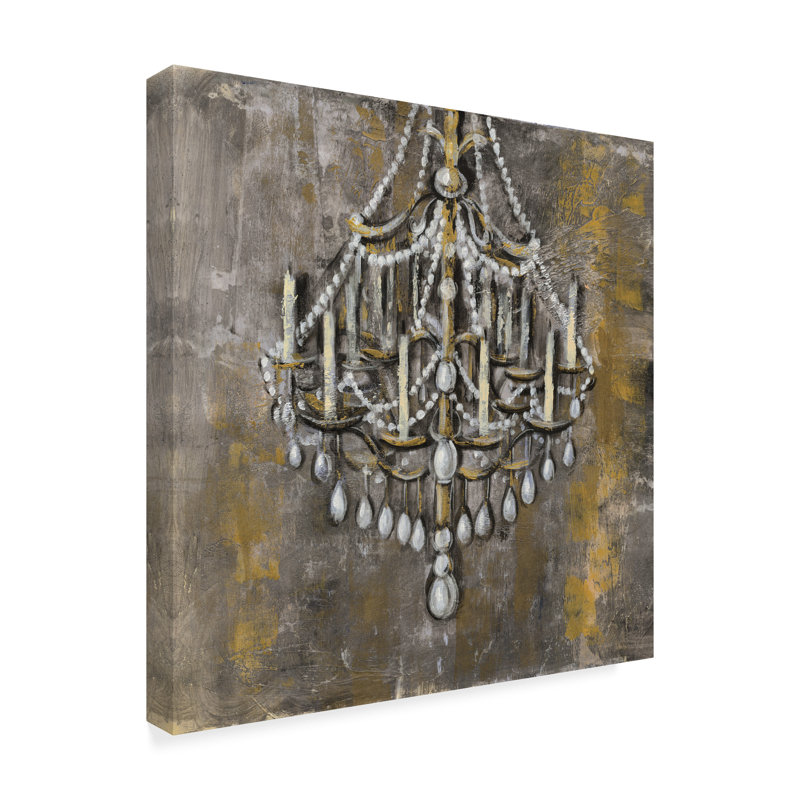 House Of Hampton Vintage Chandelier I Acrylic Painting Print On