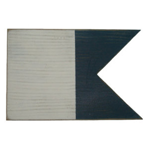 Letter Wooden Nautical Alphabet Flag Wall Du00e9cor