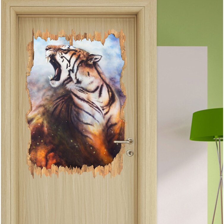 East Urban Home Painting Of A Tiger Wall Sticker Wayfair Co Uk