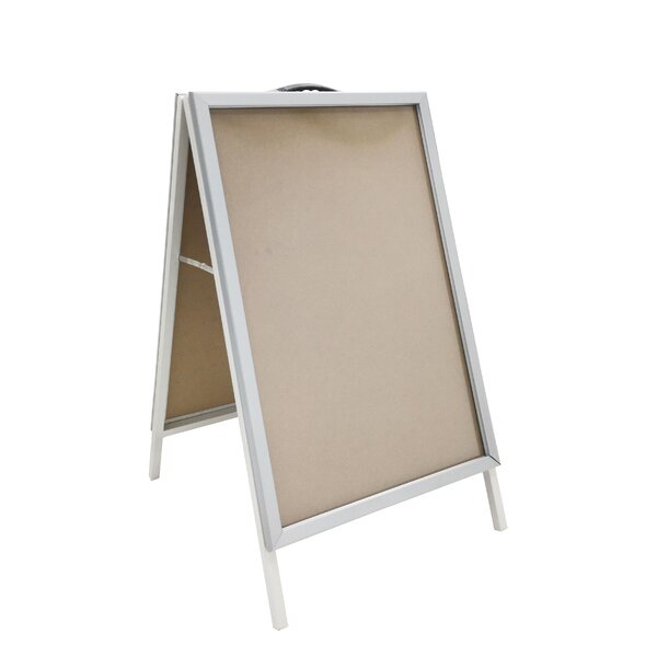 Details about   Sidewalk Sign A Frame Message Marker Board Double Sided Sandwich Menu Silver USA 