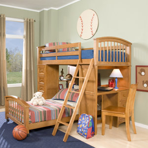 Javin Student Loft Bed with Twin Lower Bed