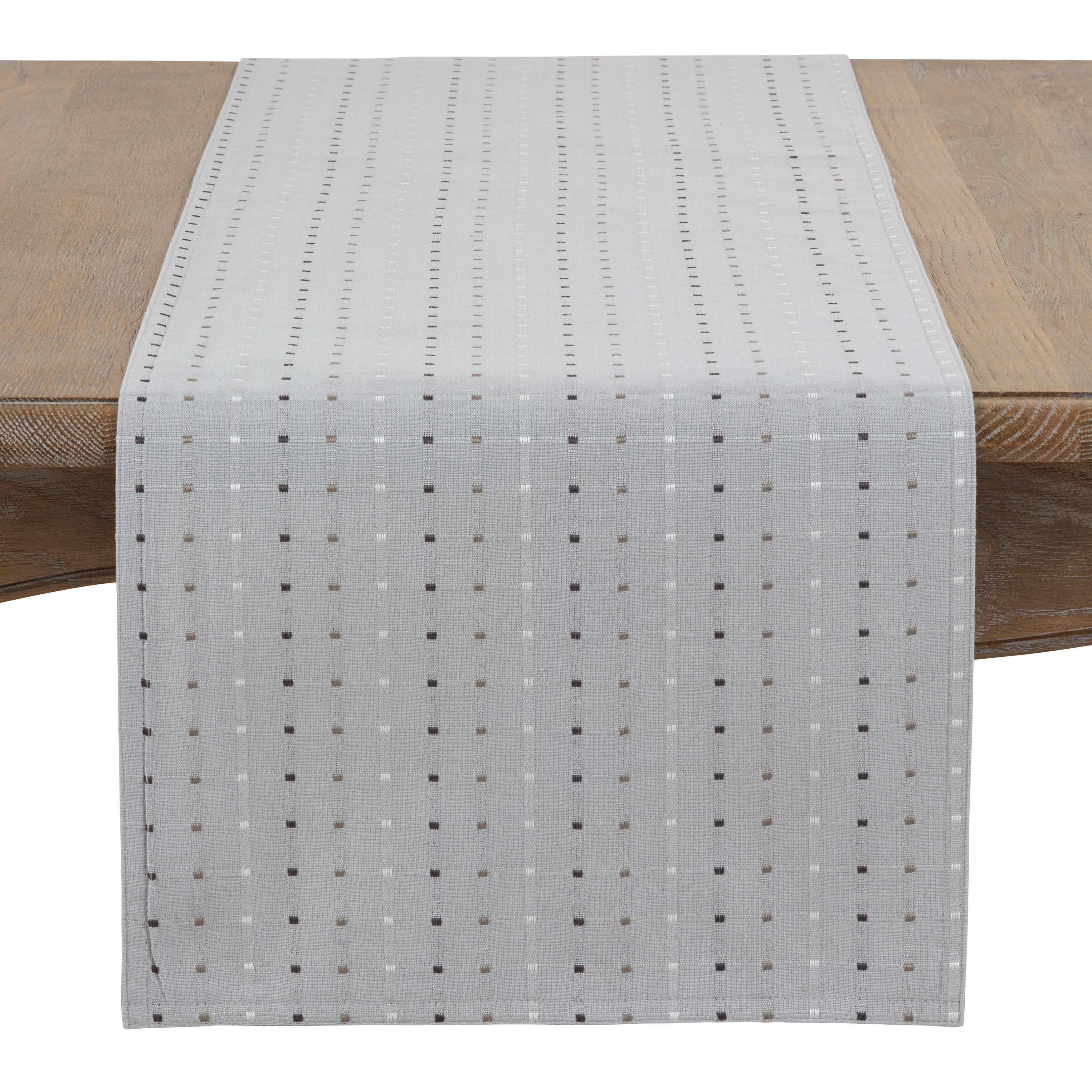 gray table runner