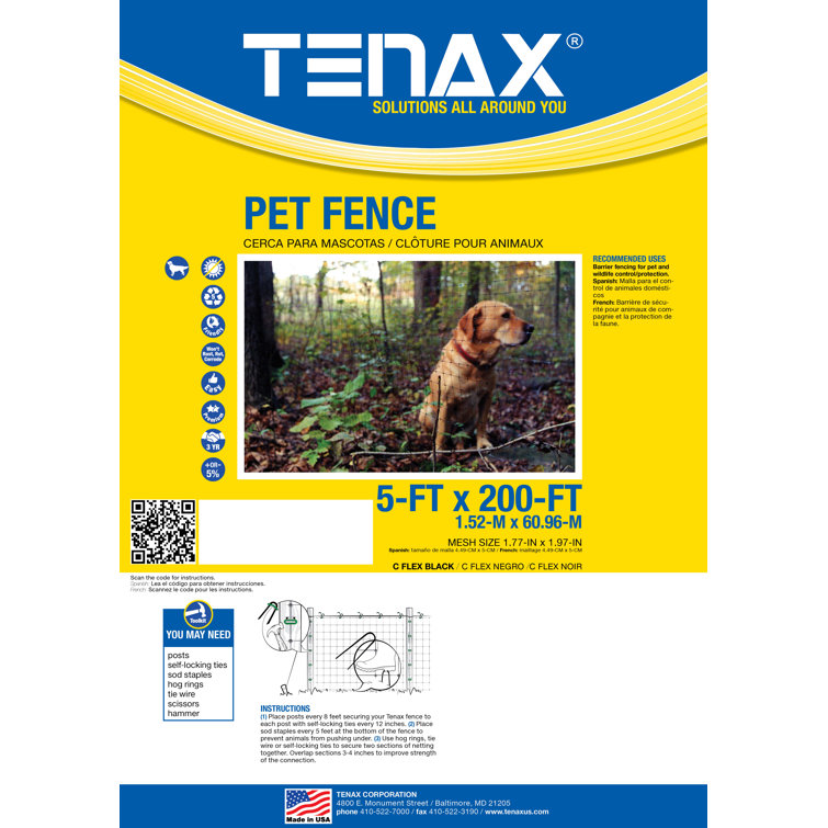 tenax pet fence