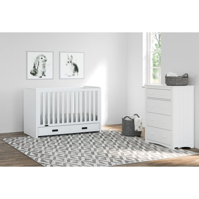 Graco Cottage 3 In 1 Standard Convertible Crib And Storage
