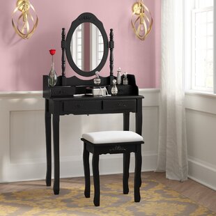 Black Small Makeup Vanities You Ll Love In 2020 Wayfair