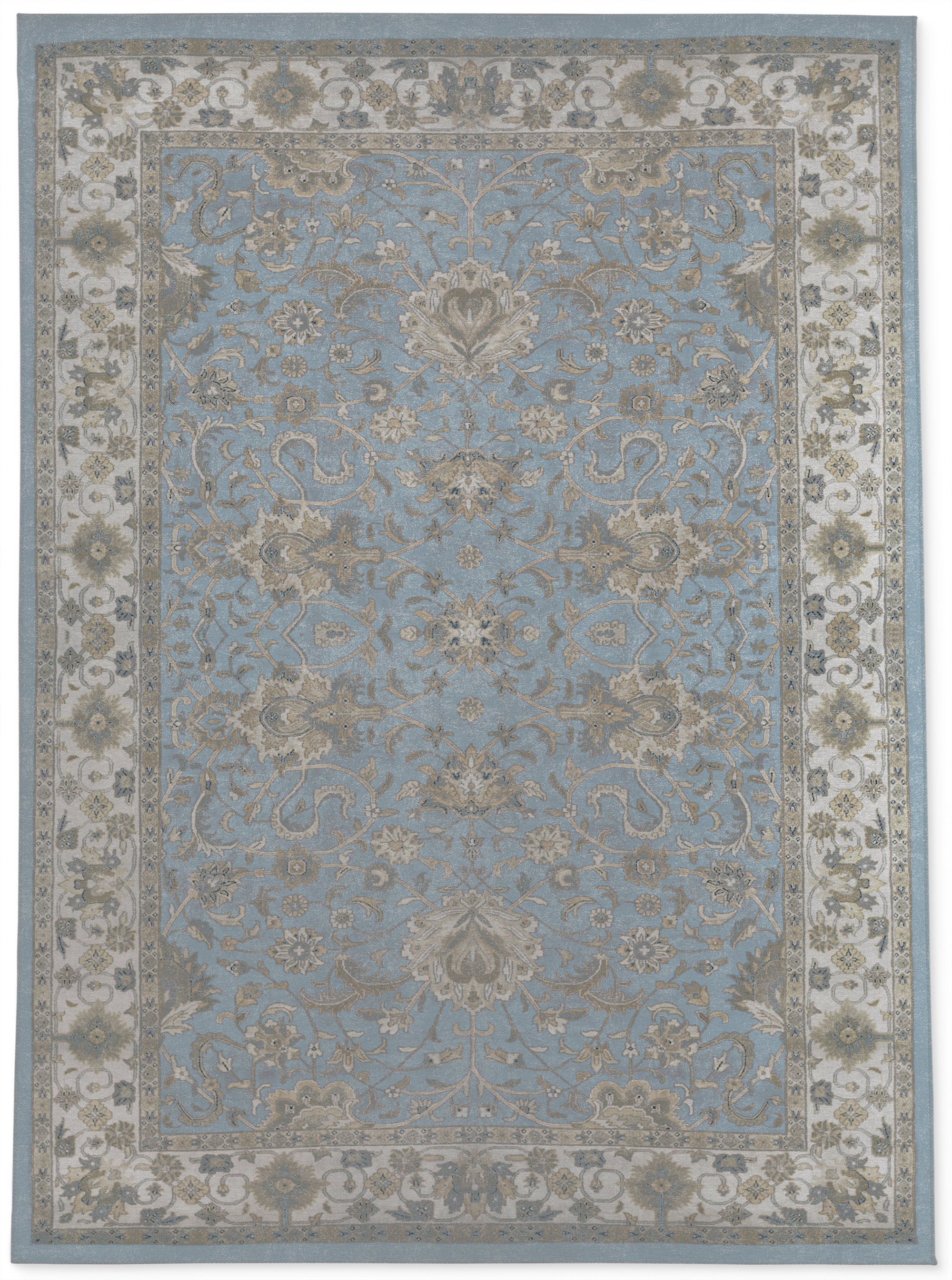 Canora Grey Herr Oriental Indoor / Outdoor Area Rug in Blue/Gray Wayfair