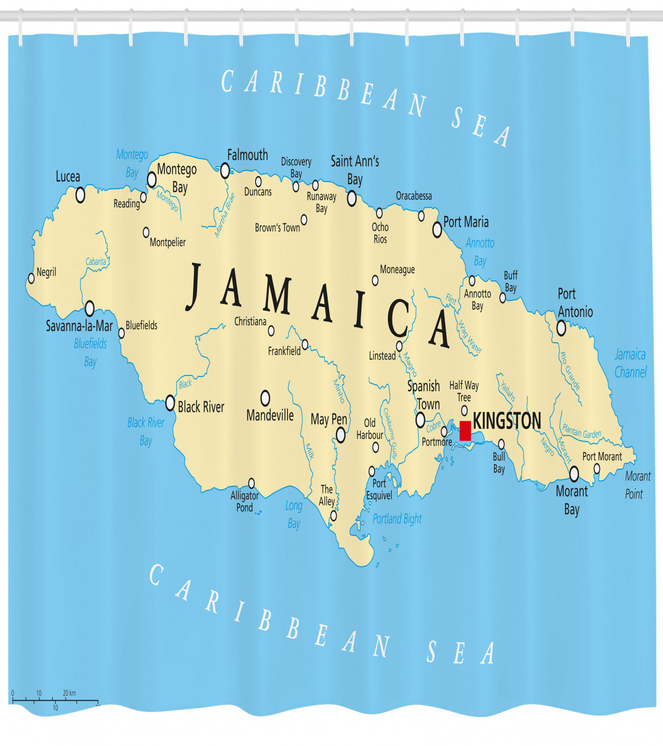 East Urban Home Jamaican Shower Curtain Set Hooks Wayfair Ca