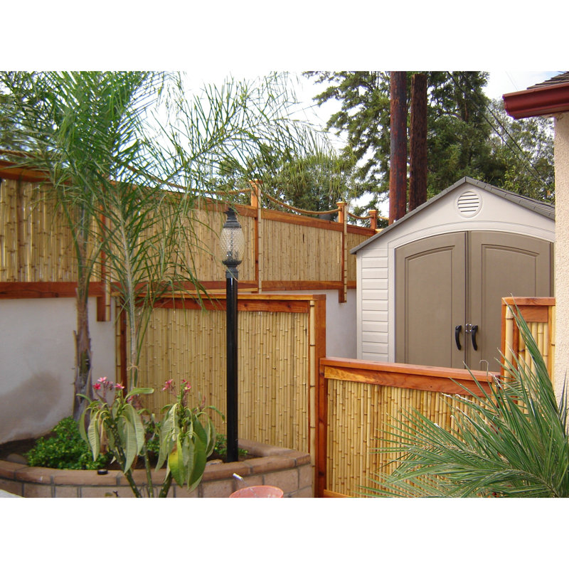 Backyard X Scapes 8 Ft W Rolled Bamboo Fence Panel Reviews