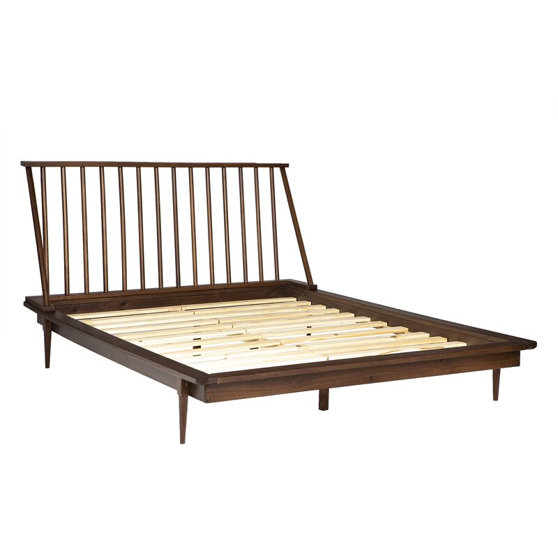 mid century modern bed frame