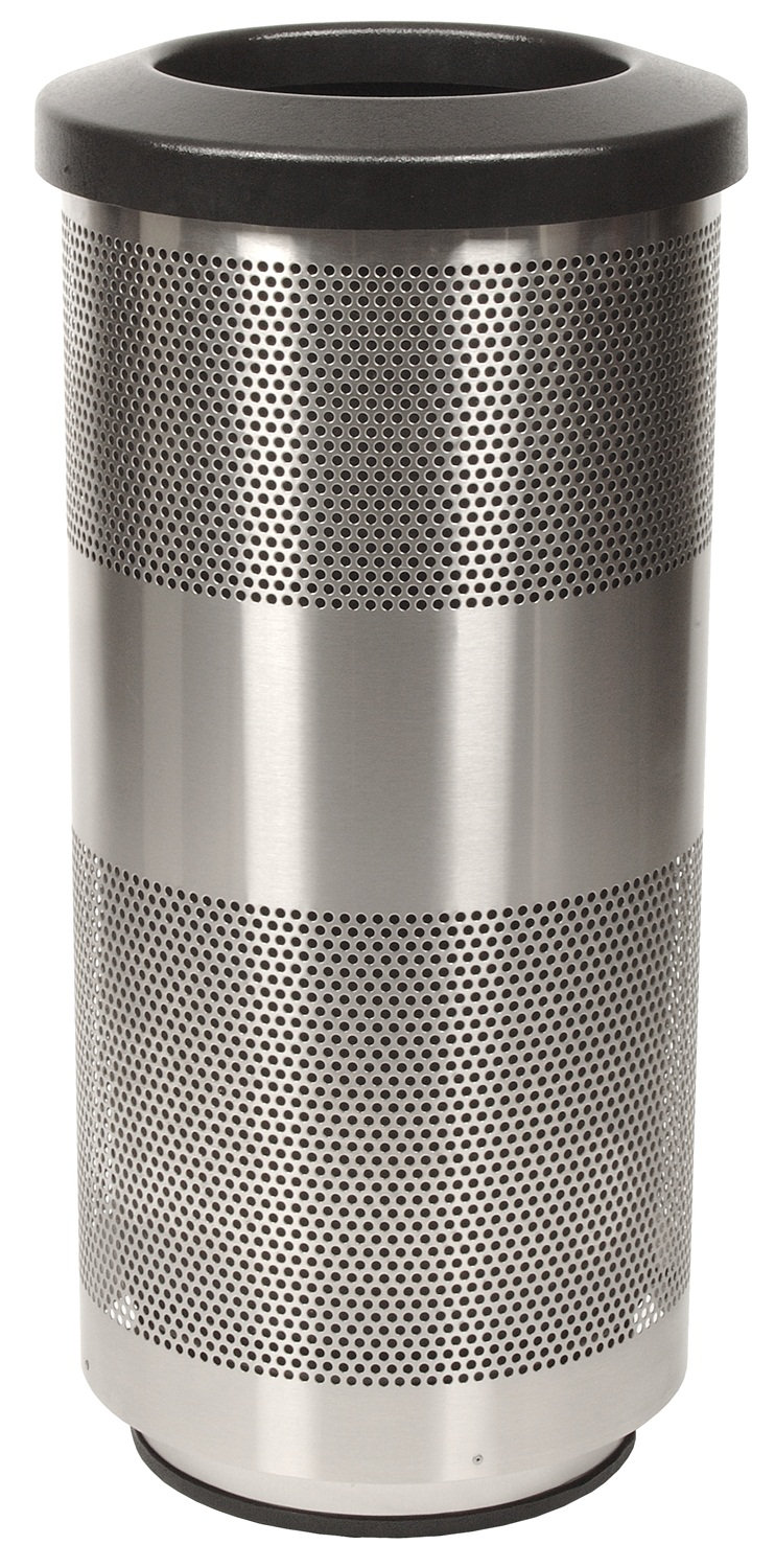 Witt Stadium Series Perforated Metal 20 Gallon Trash Can Wayfair